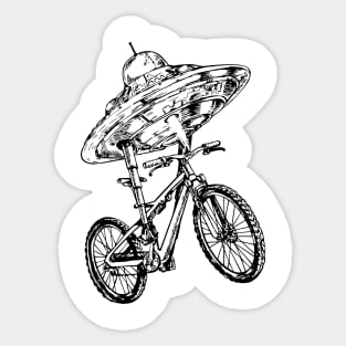 SEEMBO Spaceship Cycling Bicycle Bicycling Biker Riding Bike Sticker